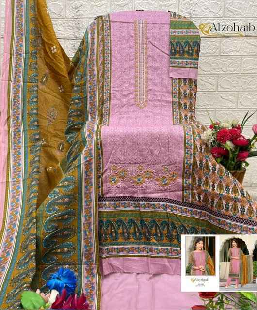 Al Zohaib Haseena Cotton Dress Material Wholesale Price ( 4 Pcs Catalog )