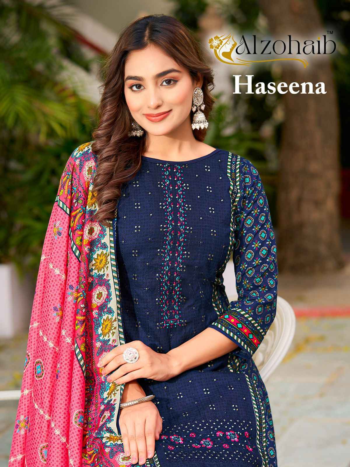 Al Zohaib Haseena Cotton Dress Material Wholesale Price ( 4 Pcs Catalog )