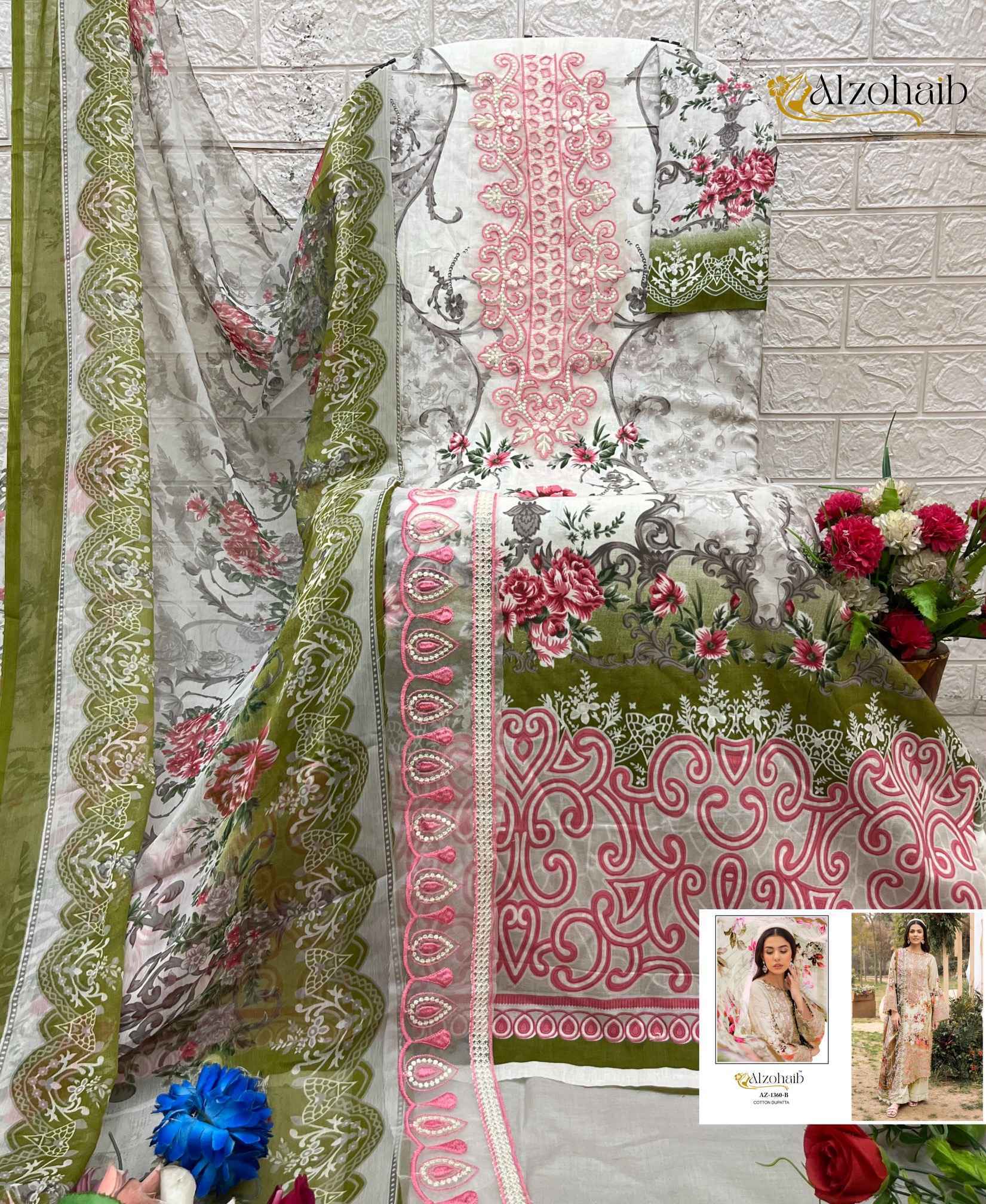 Al Zohaib Rifa Vol 1 Cotton Dress Material Collection ( 4 Pcs Catalog )