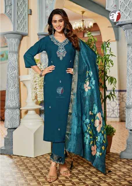 Anju Fabrics Mayra Vol 8 Modal Silk Kurti Combo Collection ( 6 Pcs Catalog )