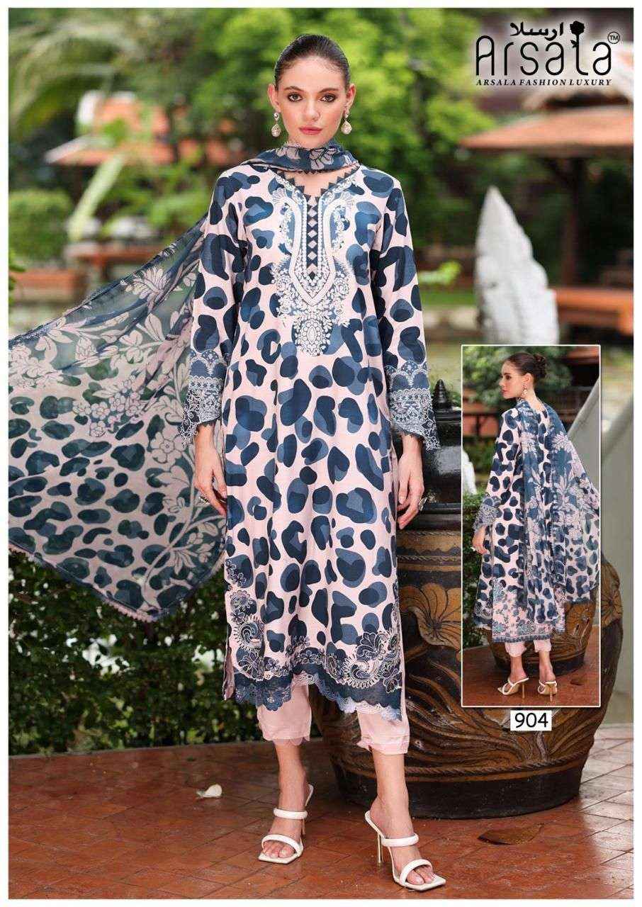 Arsala Amira Vol 9 Pure Heavy Lawn Cotton Dress Material Collection ( 6 Pcs Catalog )