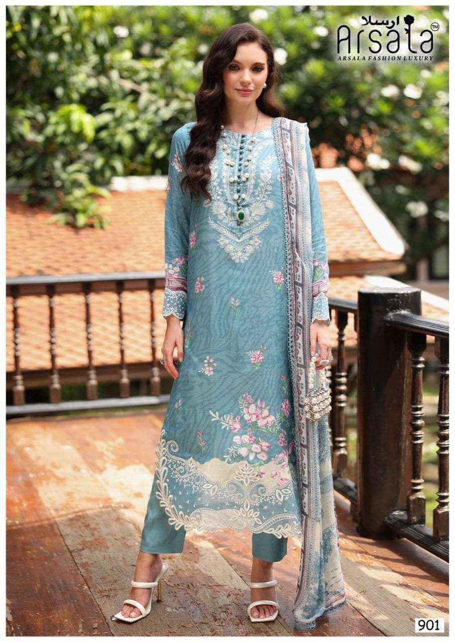 Arsala Fashion Amira Vol 9 Lawn Cotton Dress Material Collection ( 6 Pcs Catalog )