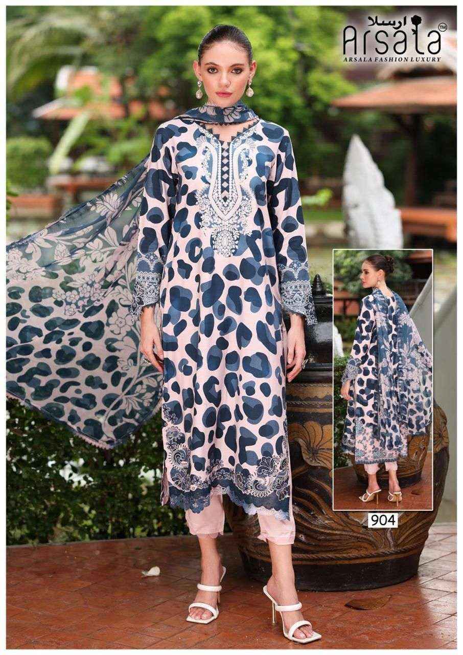 Arsala Fashion Amira Vol 9 Lawn Cotton Dress Material Collection ( 6 Pcs Catalog )