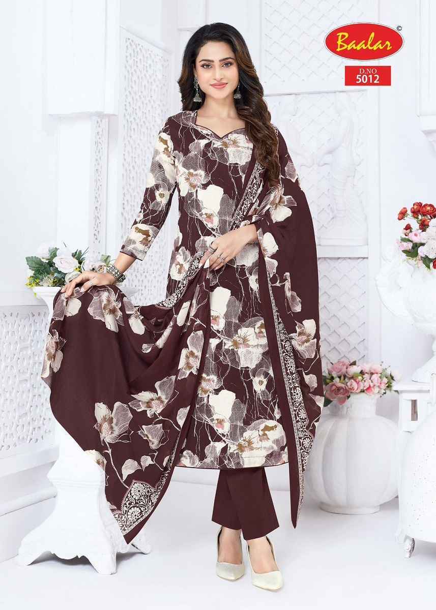 Baalar Pashmina Vol 5 Cotton Dress Material Wholesale Price ( 12 Pcs Catalog )