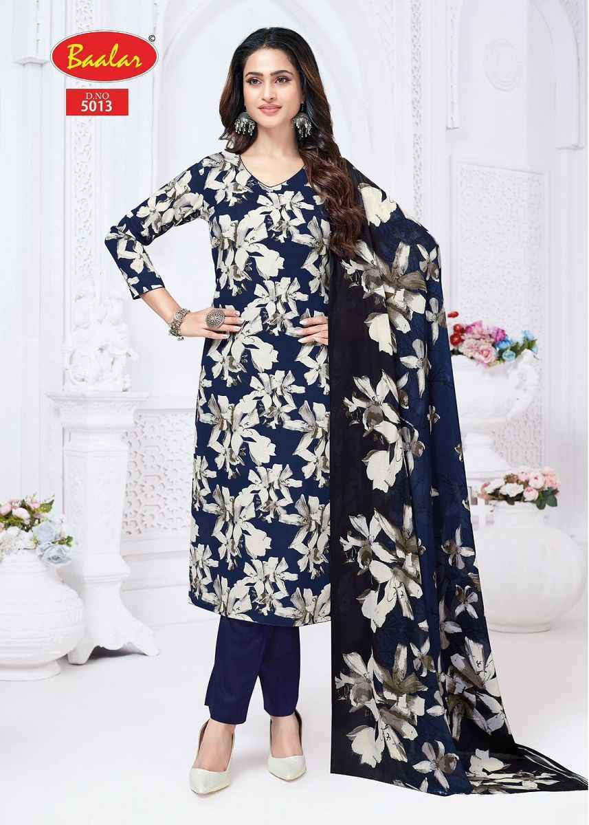 Baalar Pashmina Vol 5 Cotton Dress Material Wholesale Price ( 12 Pcs Catalog )