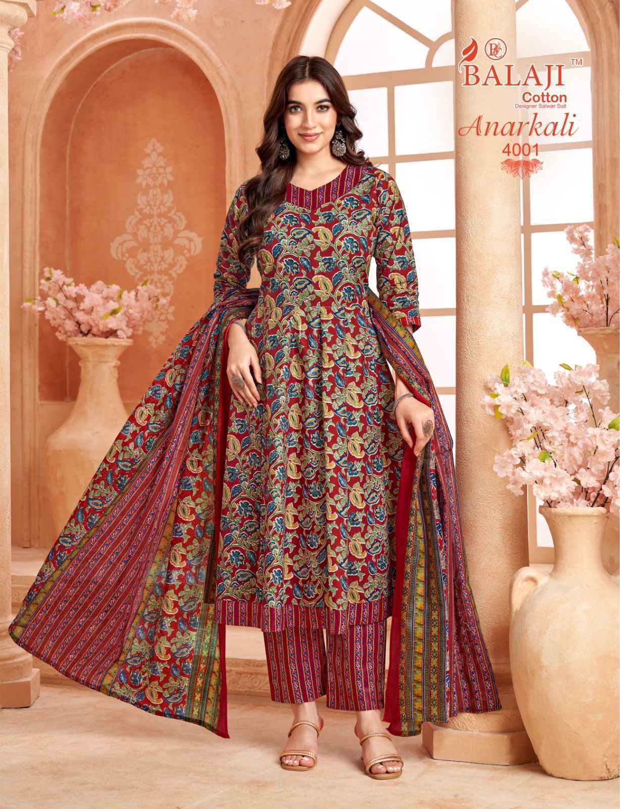 Balaji Anarkali Vol 4 Cotton Kurti Combo Collection ( 8 Pcs Catalog )