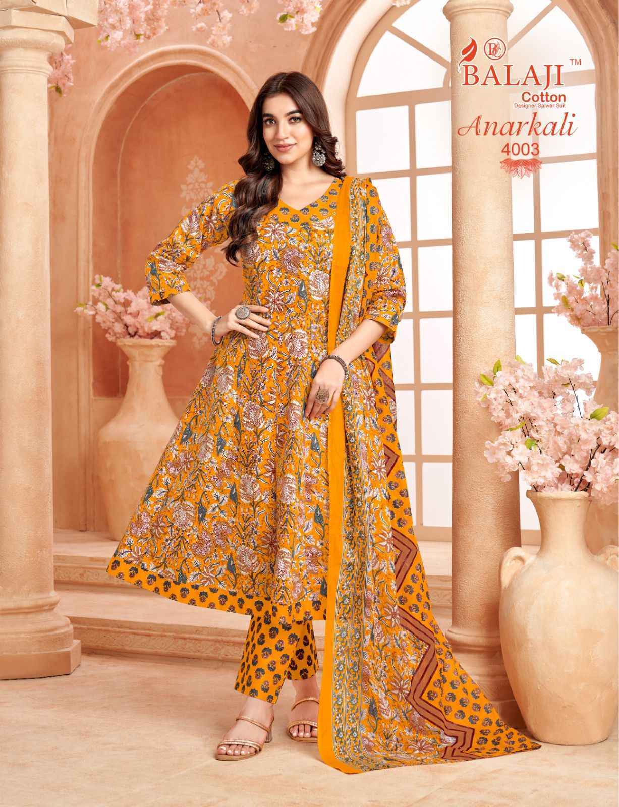 Balaji Anarkali Vol 4 Cotton Kurti Combo Collection ( 8 Pcs Catalog )