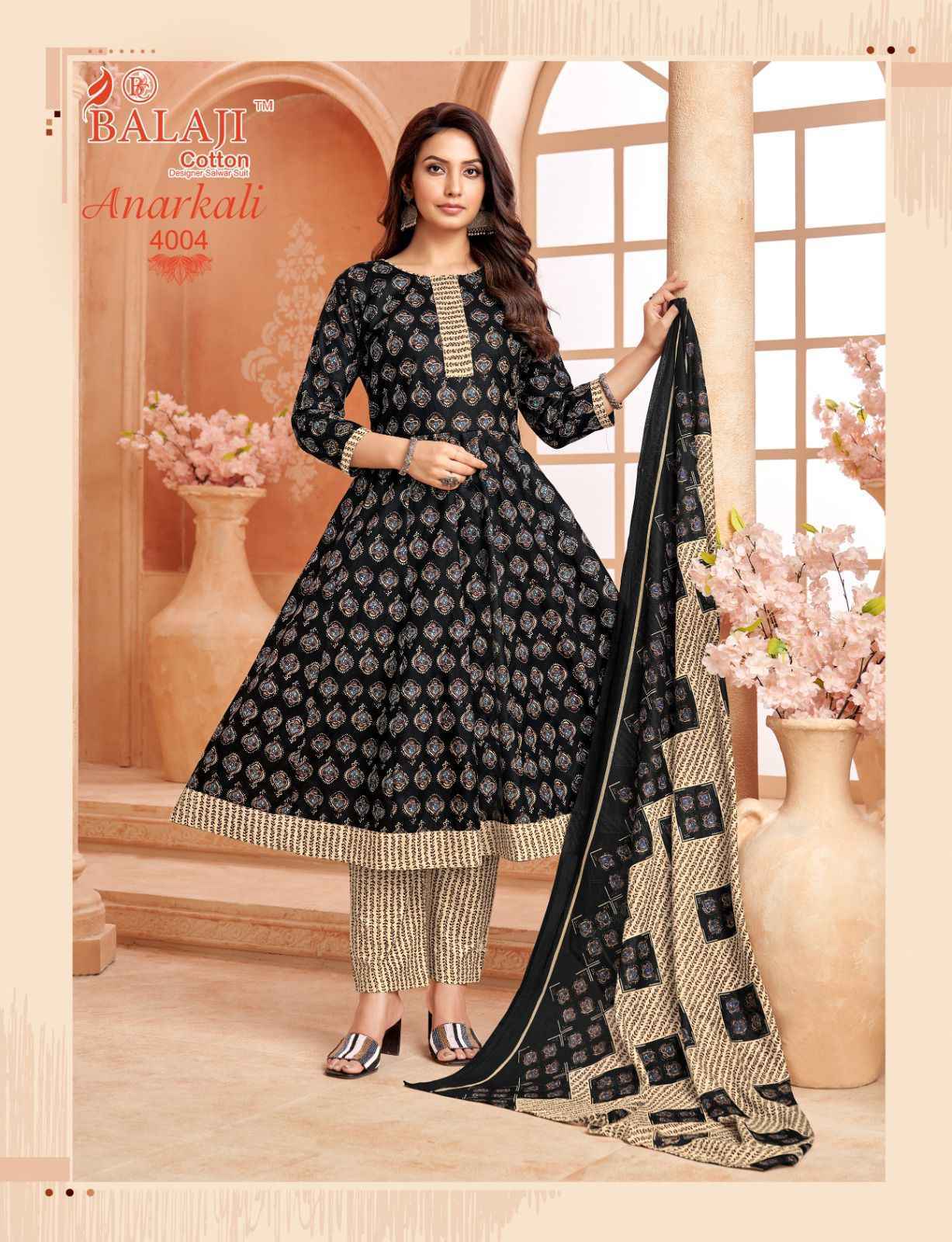 Balaji Anarkali Vol 4 Cotton Kurti Combo Collection ( 8 Pcs Catalog )