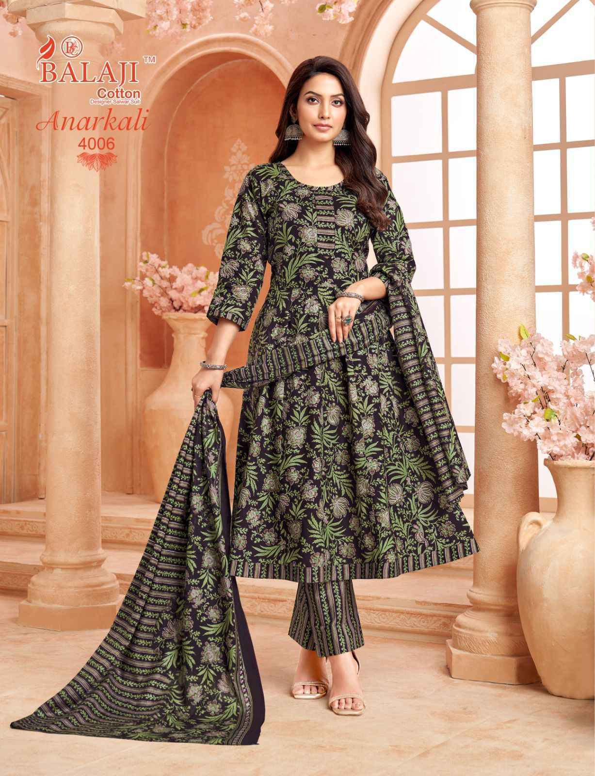 Balaji Anarkali Vol 4 Cotton Kurti Combo Collection ( 8 Pcs Catalog )