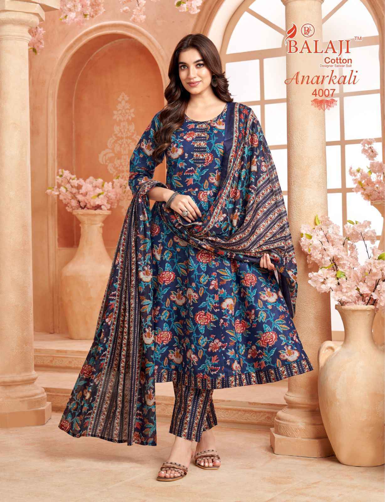 Balaji Anarkali Vol 4 Cotton Kurti Combo Collection ( 8 Pcs Catalog )