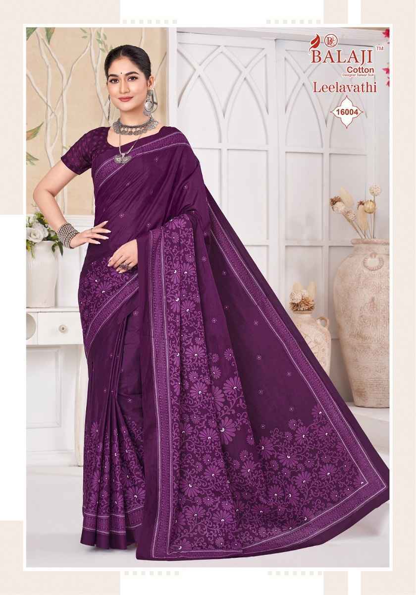 Balaji Leelavati Vol 16 Cotton Saree Collection ( 20 Pcs Catalog )