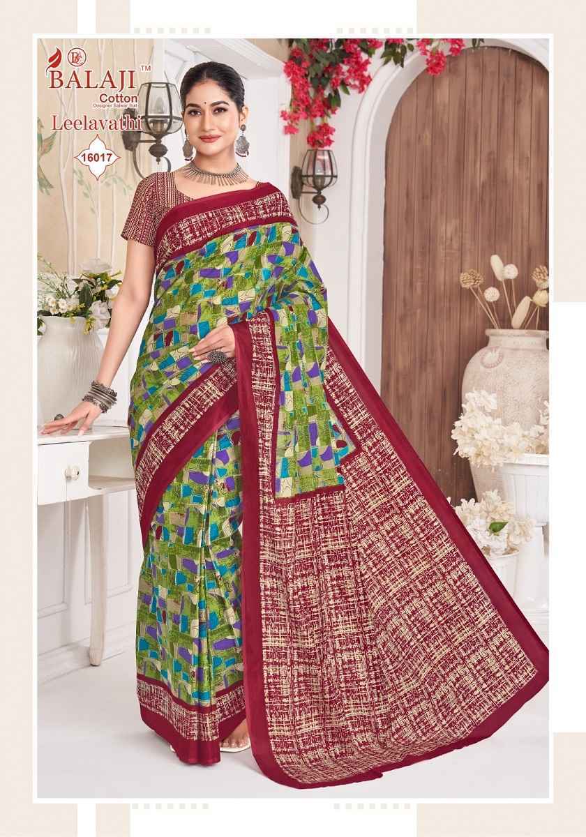 Balaji Leelavati Vol 16 Cotton Saree Collection ( 20 Pcs Catalog )