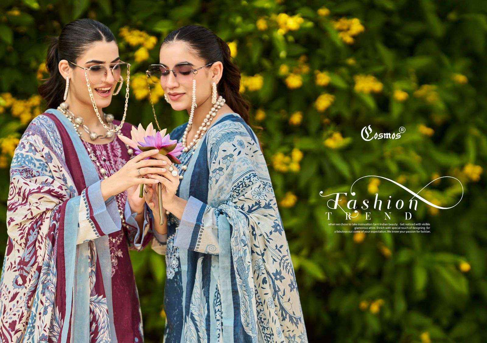 Cosmos Bliss Embroidery Lawn Vol 1 Exclusive Cotton Latest Collection ( 8 Pcs Catalog )
