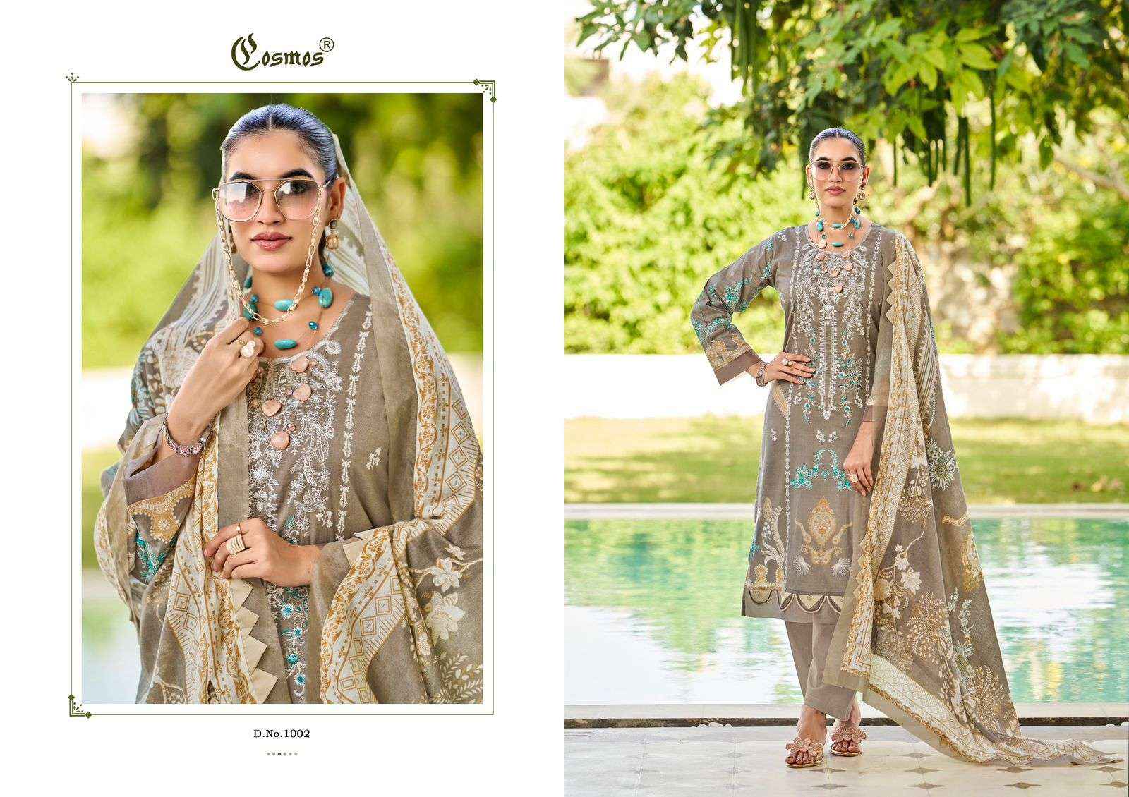 Cosmos Bliss Embroidery Lawn Vol 1 Exclusive Cotton Latest Collection ( 8 Pcs Catalog )