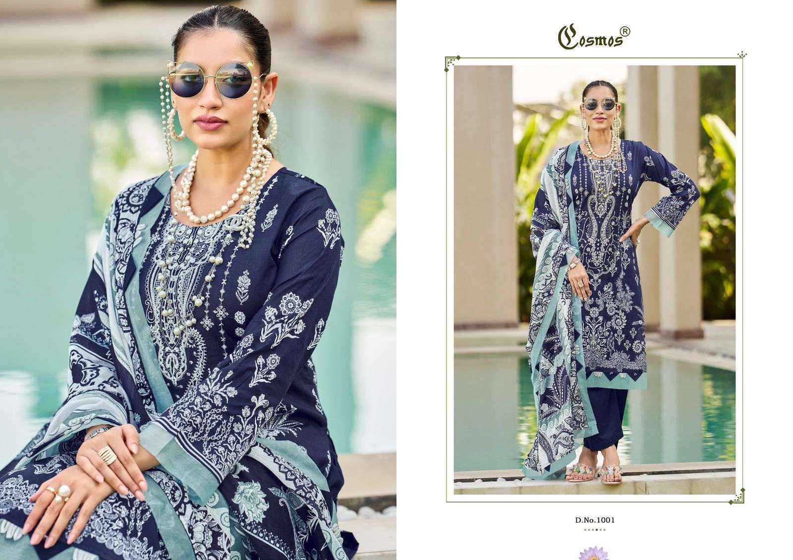Cosmos Bliss Embroidery Lawn Vol 1 Exclusive Cotton Latest Collection ( 8 Pcs Catalog )