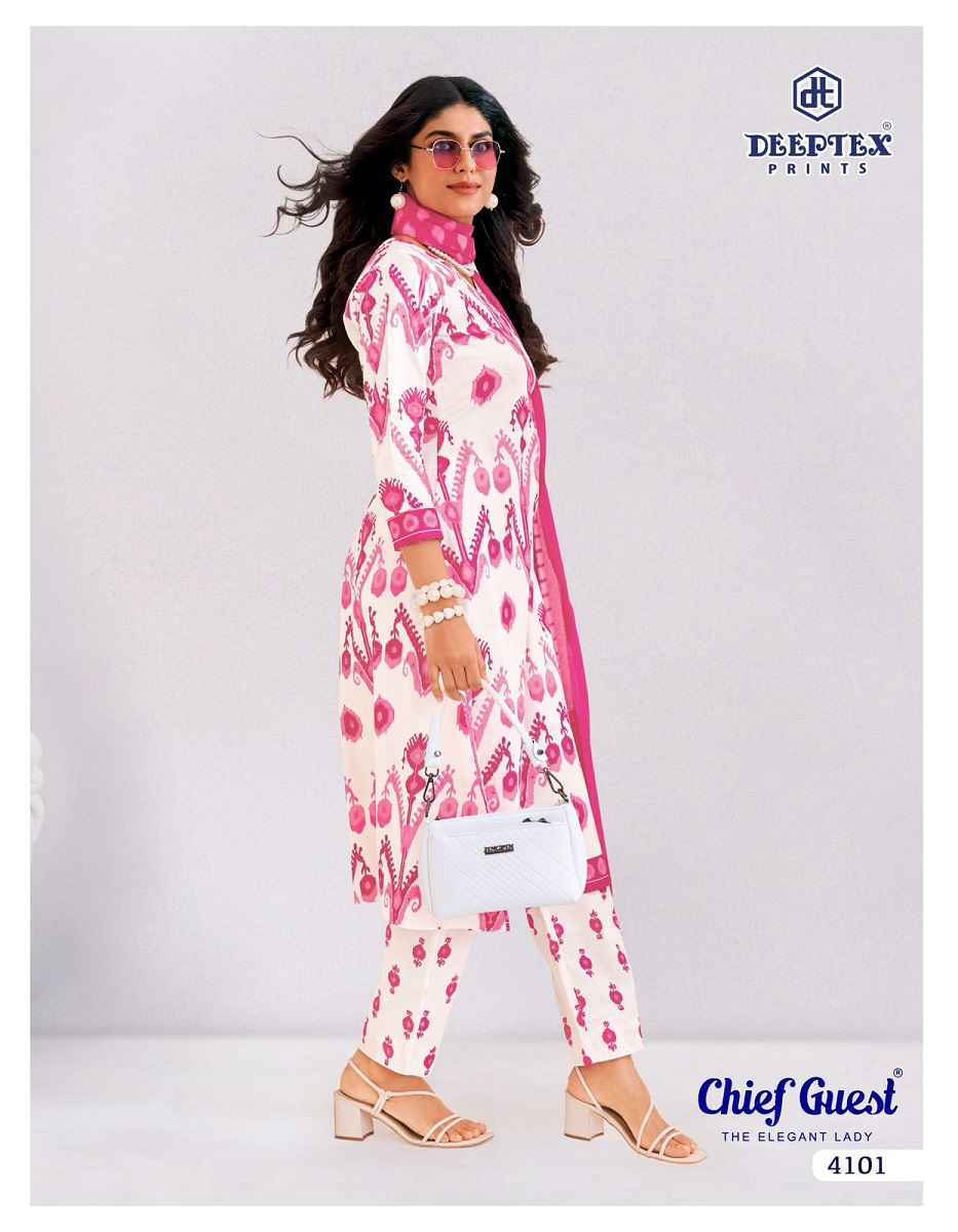 Deeptex Chief Guest Vol 41 Cotton Dress Material Wholesale Price ( 15 Pcs Catalog )