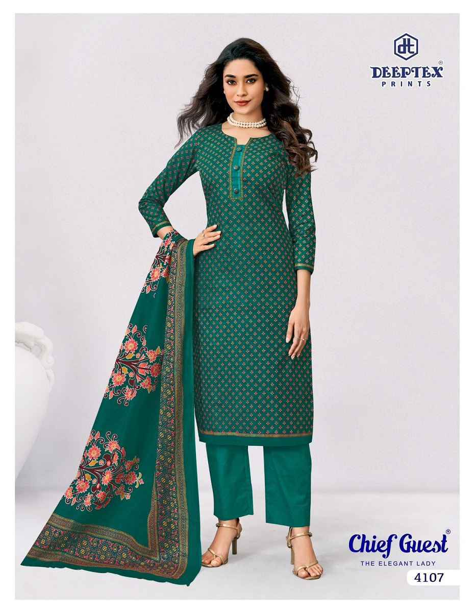 Deeptex Chief Guest Vol 41 Cotton Dress Material Wholesale Price ( 15 Pcs Catalog )