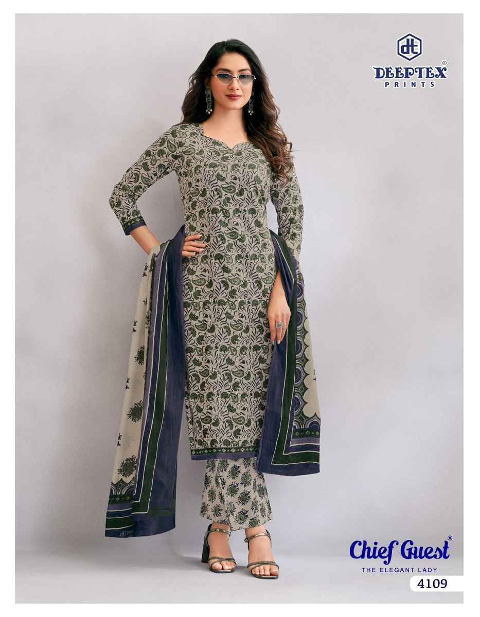 Deeptex Chief Guest Vol 41 Cotton Dress Material Wholesale Price ( 15 Pcs Catalog )