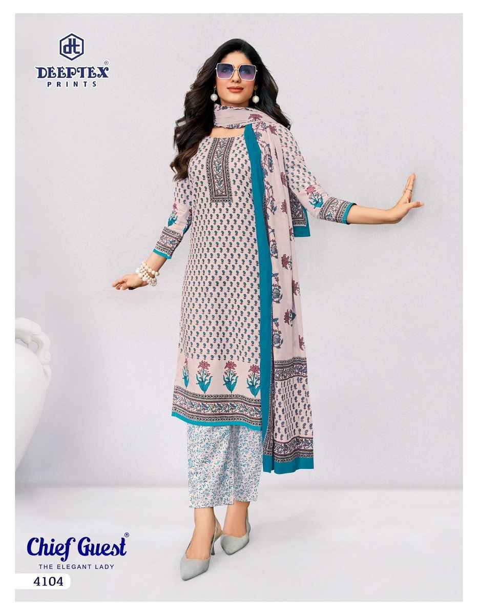 Deeptex Chief Guest Vol 41 Cotton Dress Material Wholesale Price ( 15 Pcs Catalog )
