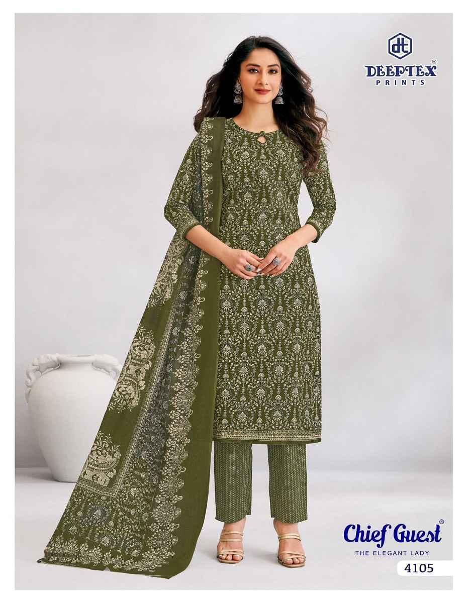 Deeptex Chief Guest Vol 41 Cotton Dress Material Wholesale Price ( 15 Pcs Catalog )
