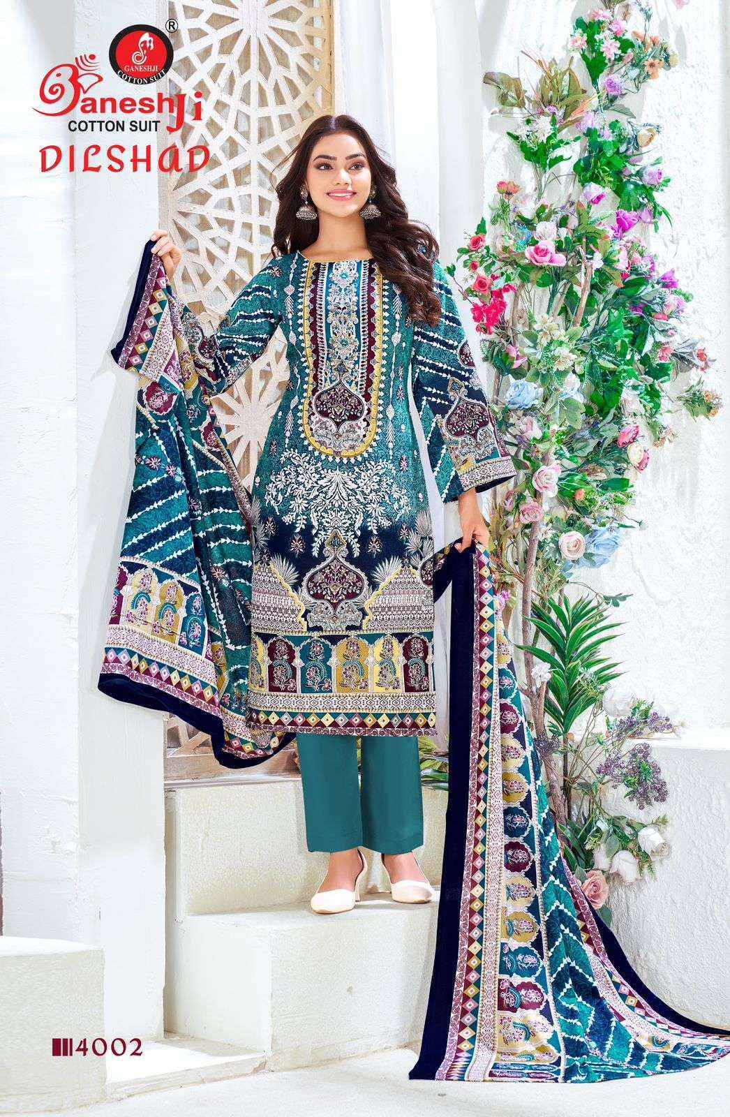 Ganesh Ji Dilshad Vol 4 Cotton Dress Material Collection ( 8 Pcs Catalog )