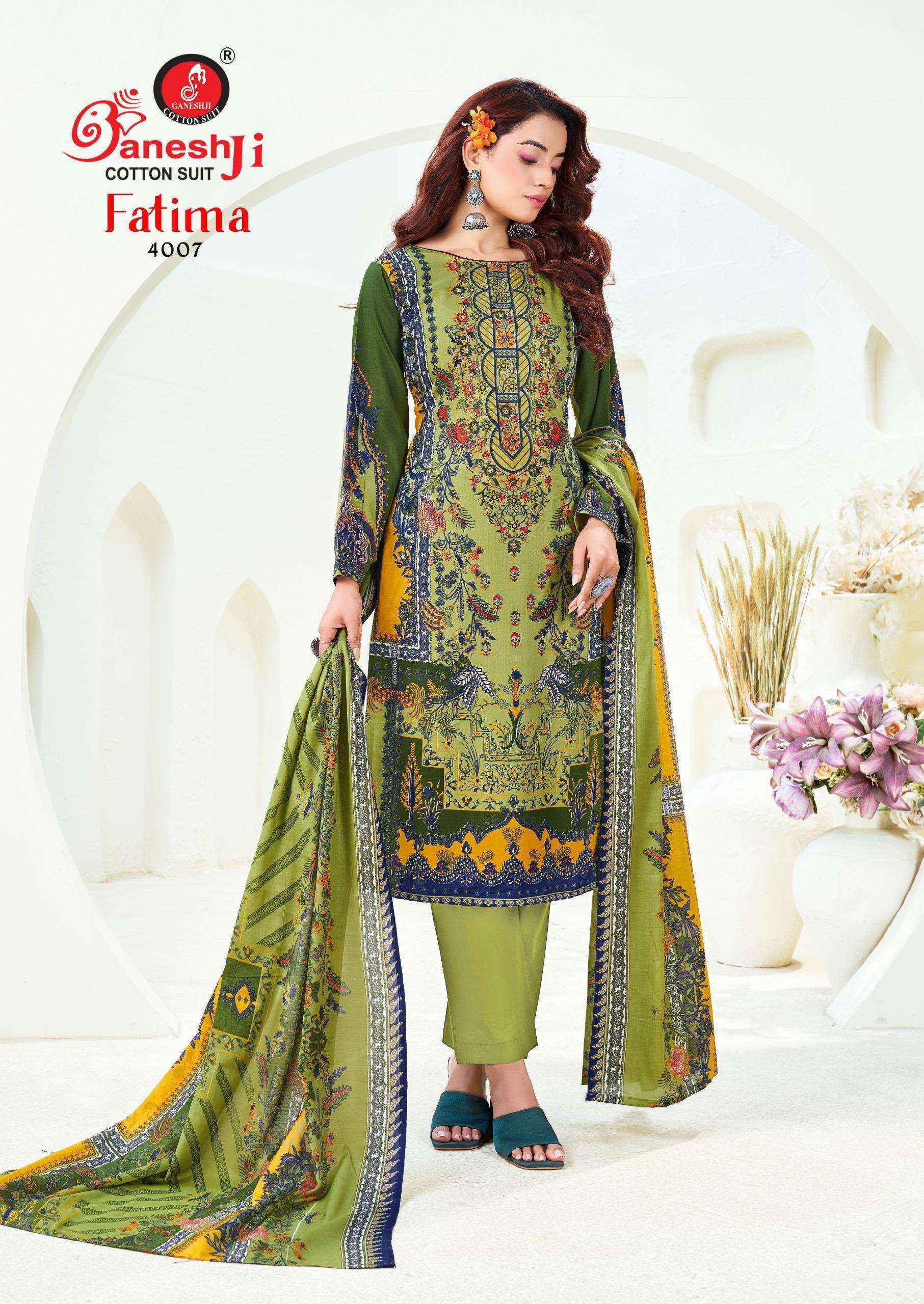 Ganesh Ji Fatima Vol 4 Cotton Dress Material Collection ( 8 Pcs Catalog )