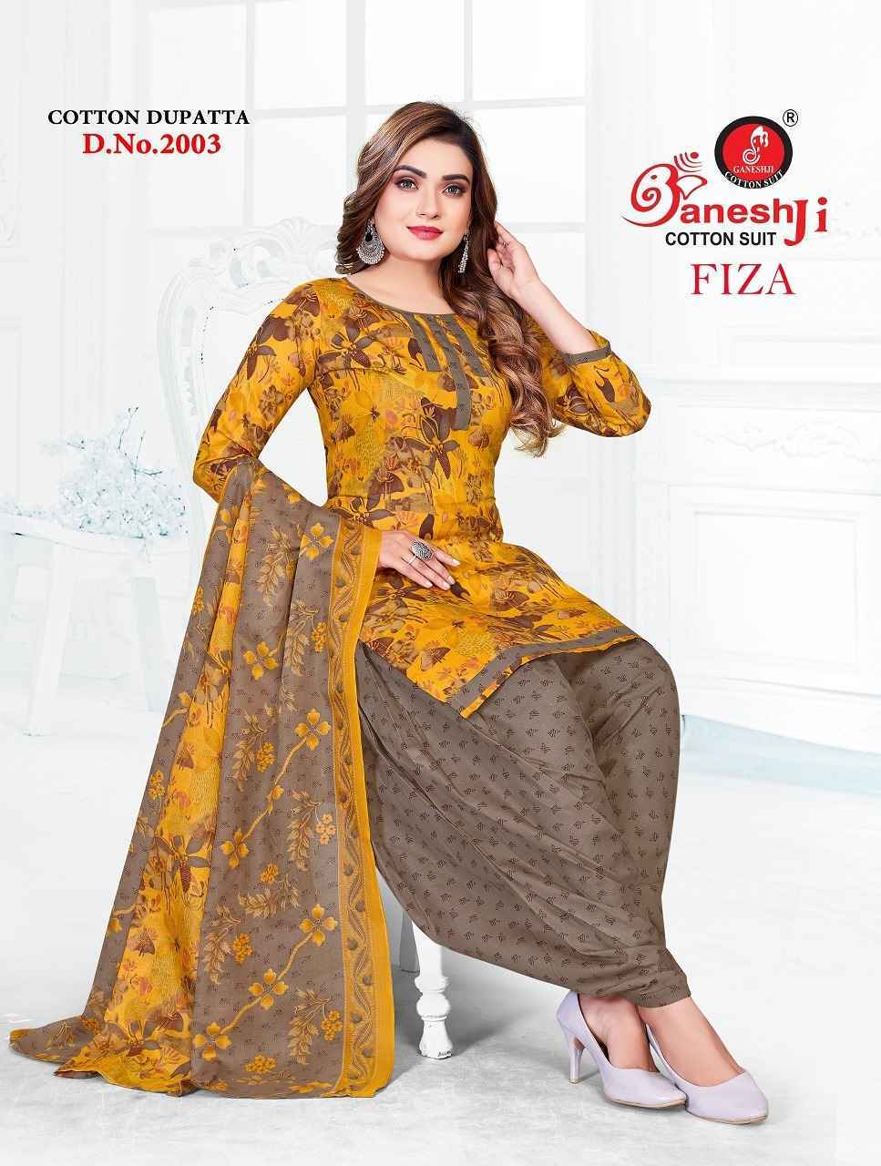Ganesh Ji Fiza Vol 2 Cotton Dress Material Wholesale Price ( 10 Pcs Catalog )