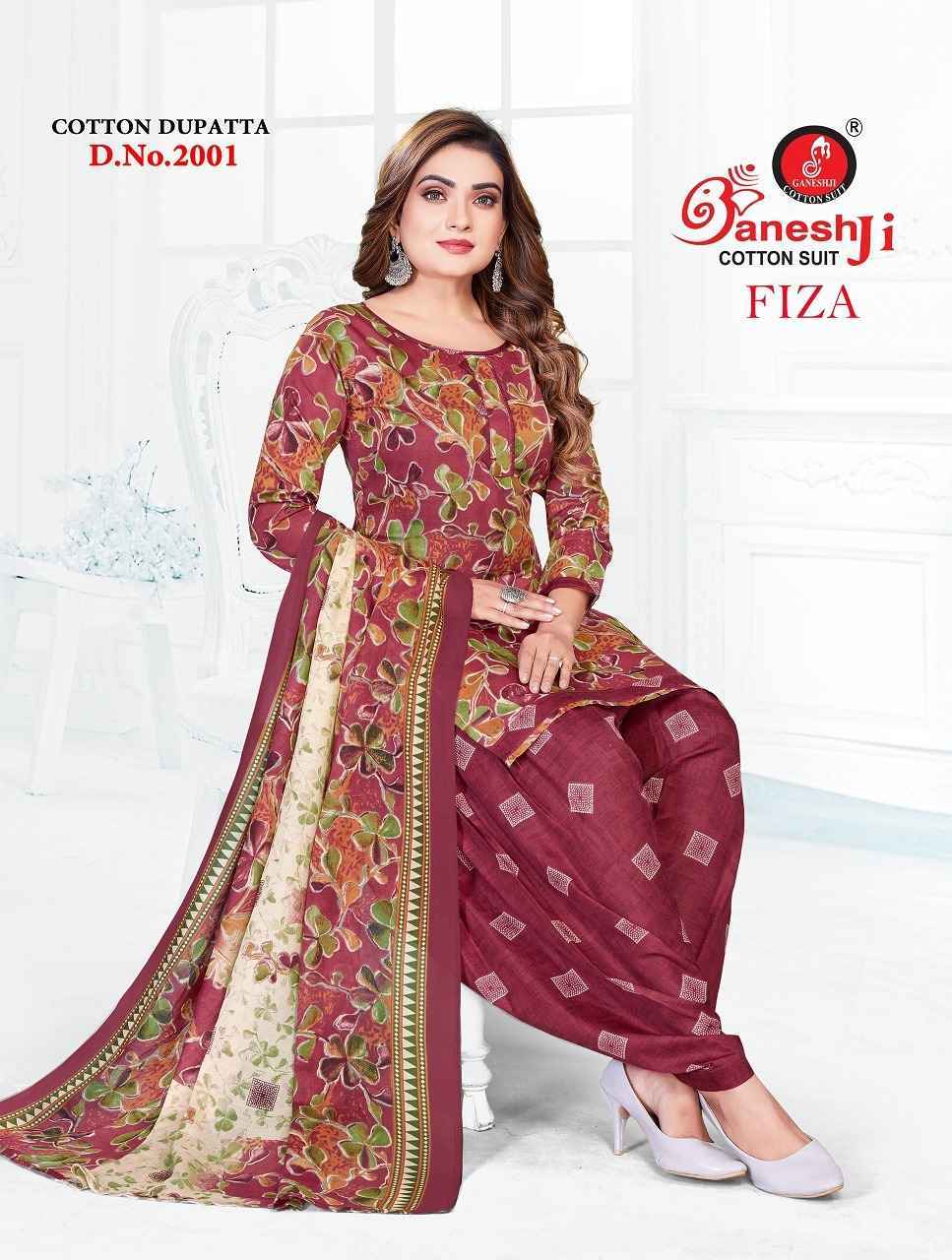 Ganesh Ji Fiza Vol 2 Cotton Dress Material Wholesale Price ( 10 Pcs Catalog )