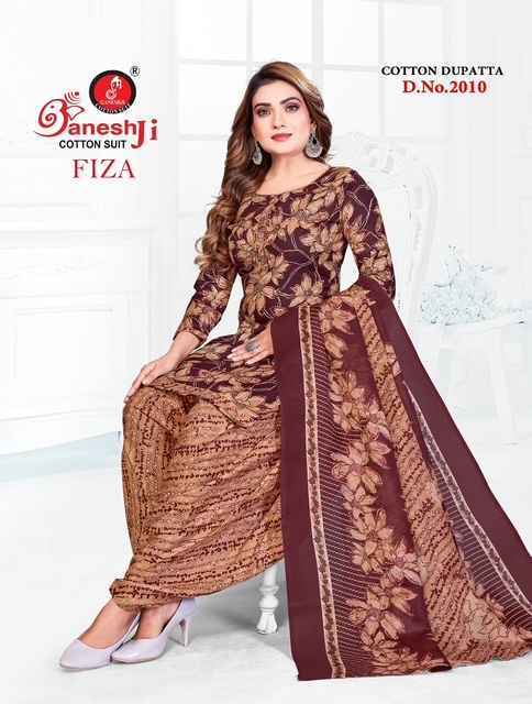 Ganesh Ji Fiza Vol 2 Cotton Dress Material Wholesale Price ( 10 Pcs Catalog )