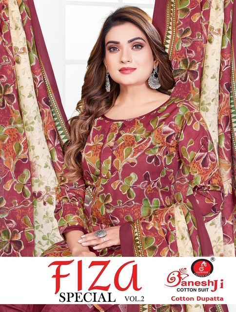 Ganesh Ji Fiza Vol 2 Cotton Dress Material Wholesale Price ( 10 Pcs Catalog )