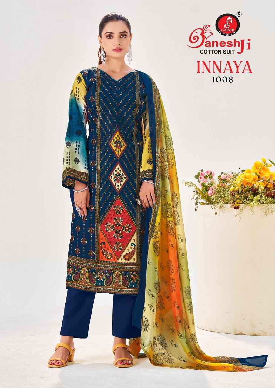 Ganesh Ji Innaya Vol 1 Cotton Dress Material Wholesale Price ( 8 Pcs Catalog )