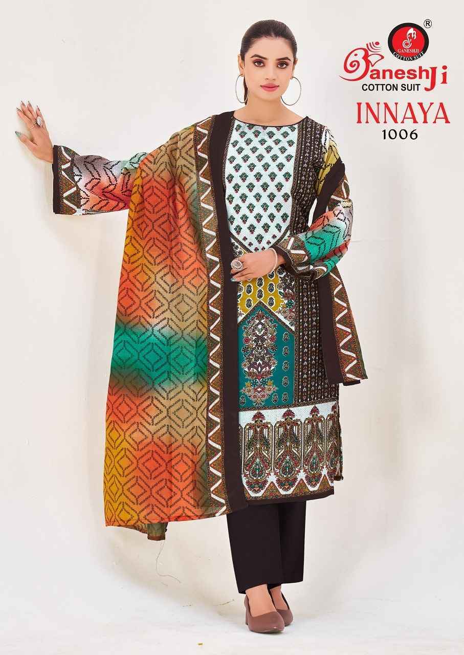 Ganesh Ji Innaya Vol 1 Cotton Dress Material Wholesale Price ( 8 Pcs Catalog )