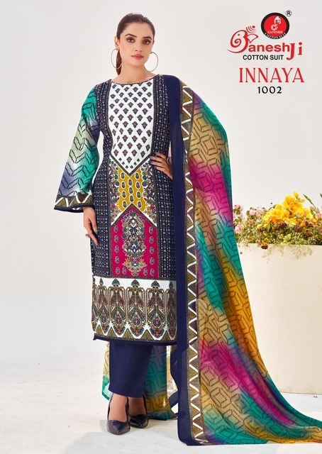 Ganesh Ji Innaya Vol 1 Cotton Dress Material Wholesale Price ( 8 Pcs Catalog )