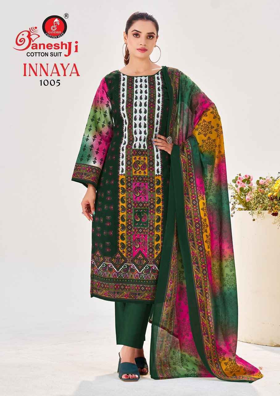Ganesh Ji Innaya Vol 1 Cotton Dress Material Wholesale Price ( 8 Pcs Catalog )