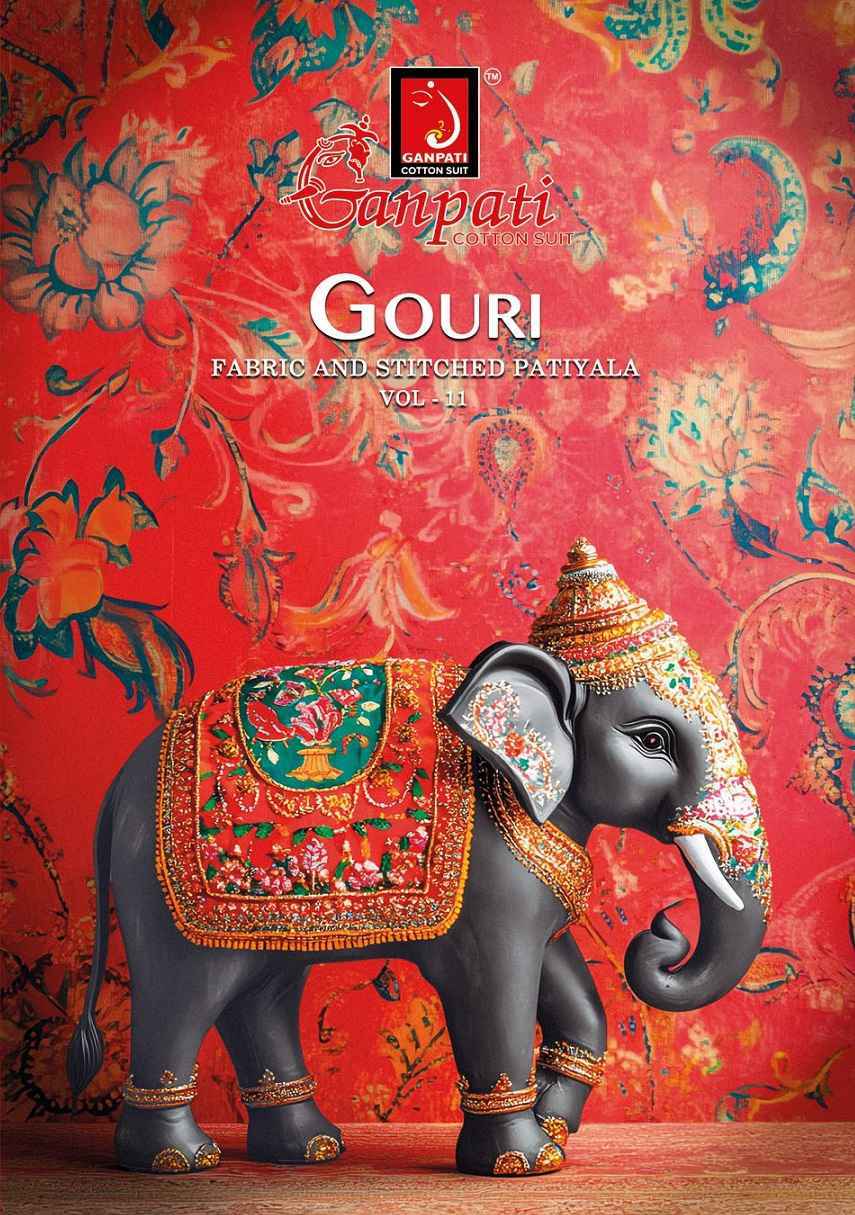 Ganpati Gouri Vol 11 Heavy Cotton Dress Material Wholesale Price ( 15 Pcs Catalog )