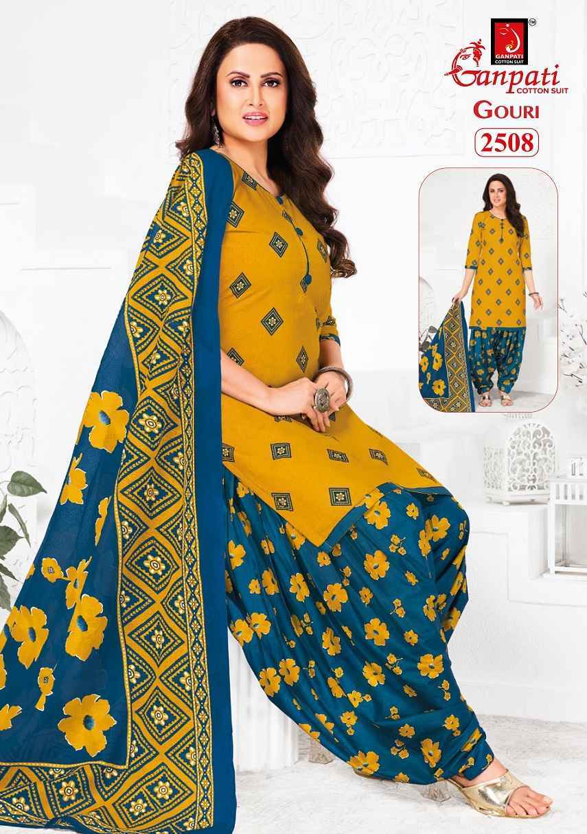 Ganpati Gouri Vol 11 Heavy Cotton Dress Material Wholesale Price ( 15 Pcs Catalog )