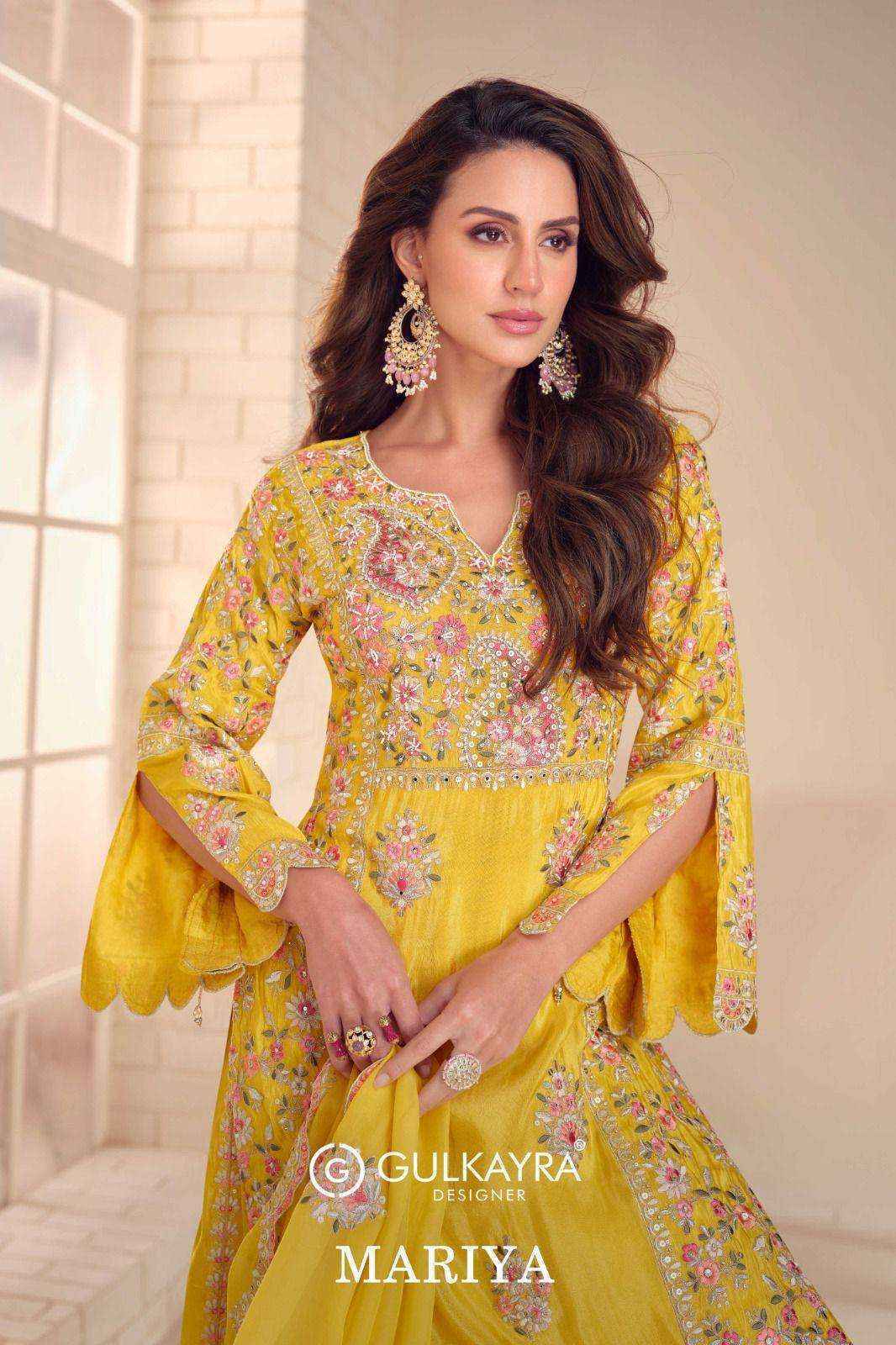 Gulkayra Designer Mariya Readymade Simer Silk Dress Collection ( 3 Pcs Catalog )