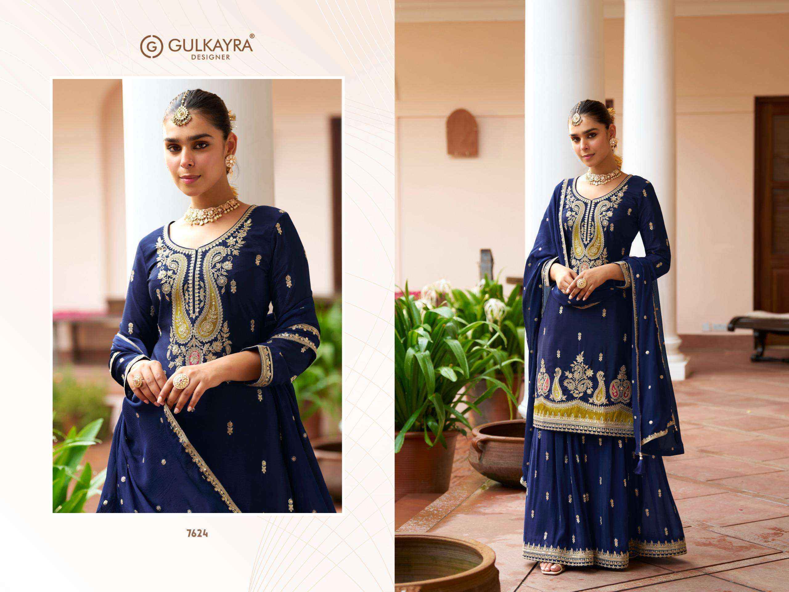 Gulkayra Designer Varnika Readymade Chinon Suit Collection ( 3 Pcs Catalog )