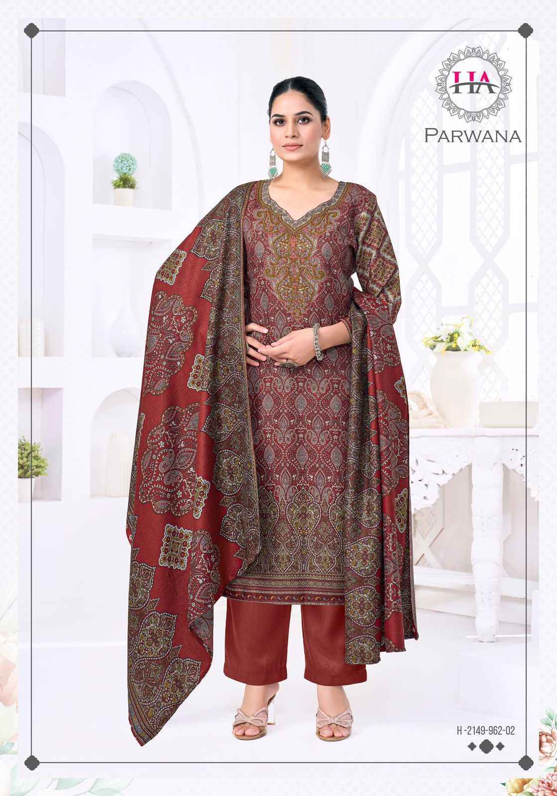 Harshit Fashion Parwana Pashmina Dress Material Wholesale Price ( 6 Pcs Catalog )