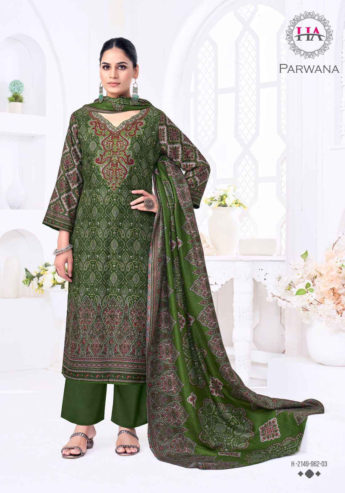 Harshit Fashion Parwana Pashmina Dress Material Wholesale Price ( 6 Pcs Catalog )