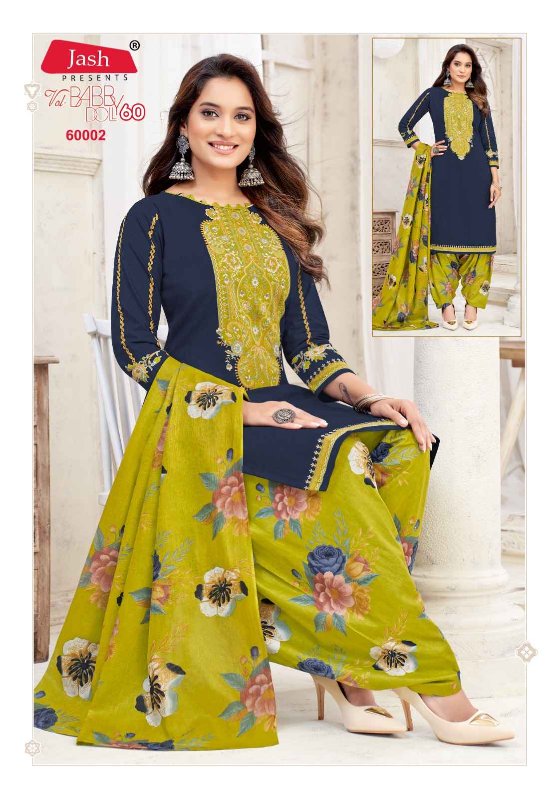 Jash Baby Doll Vol 60 Cotton Dress Material Wholesale Price ( 12 Pcs Catalog )