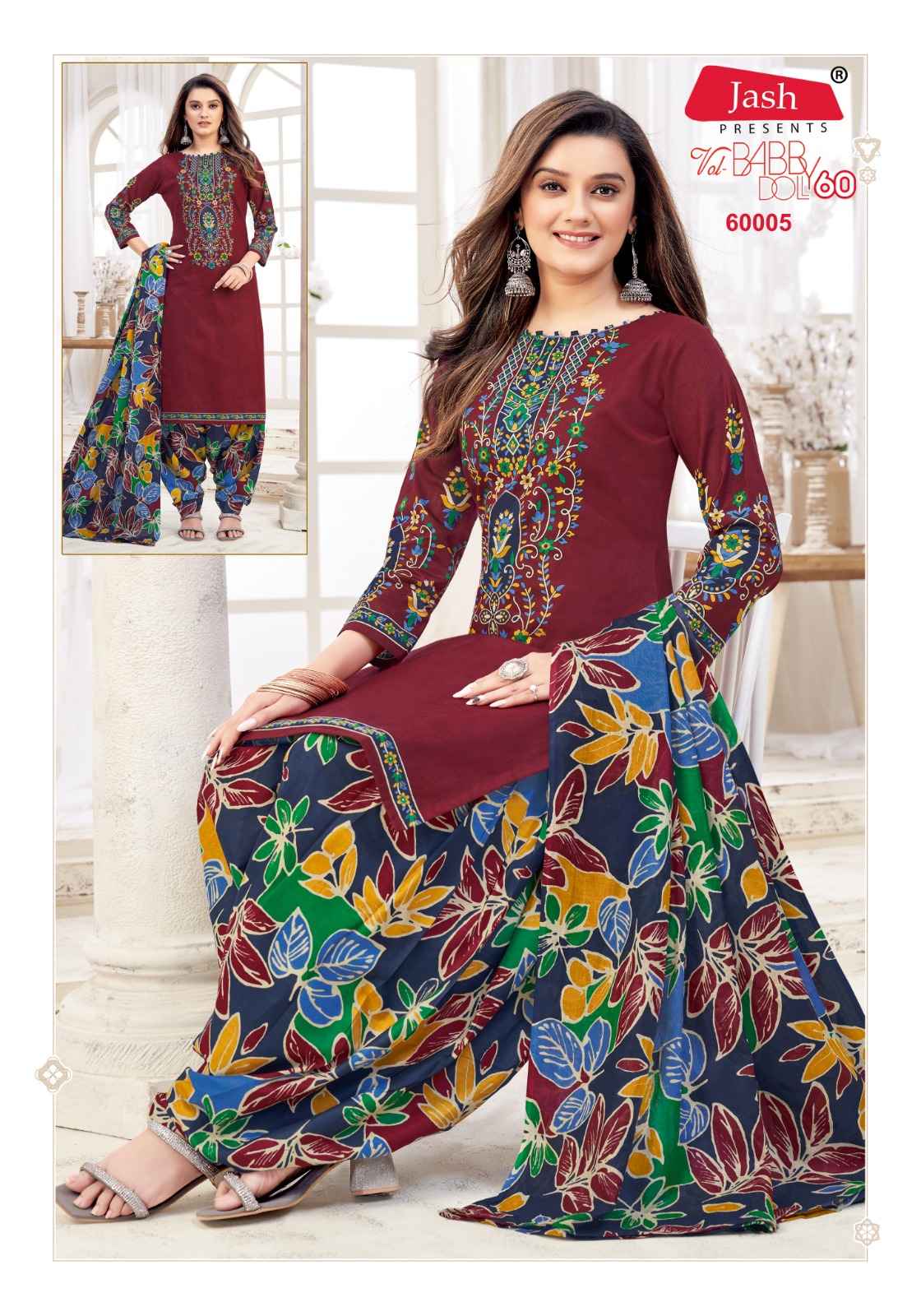 Jash Baby Doll Vol 60 Cotton Dress Material Wholesale Price ( 12 Pcs Catalog )