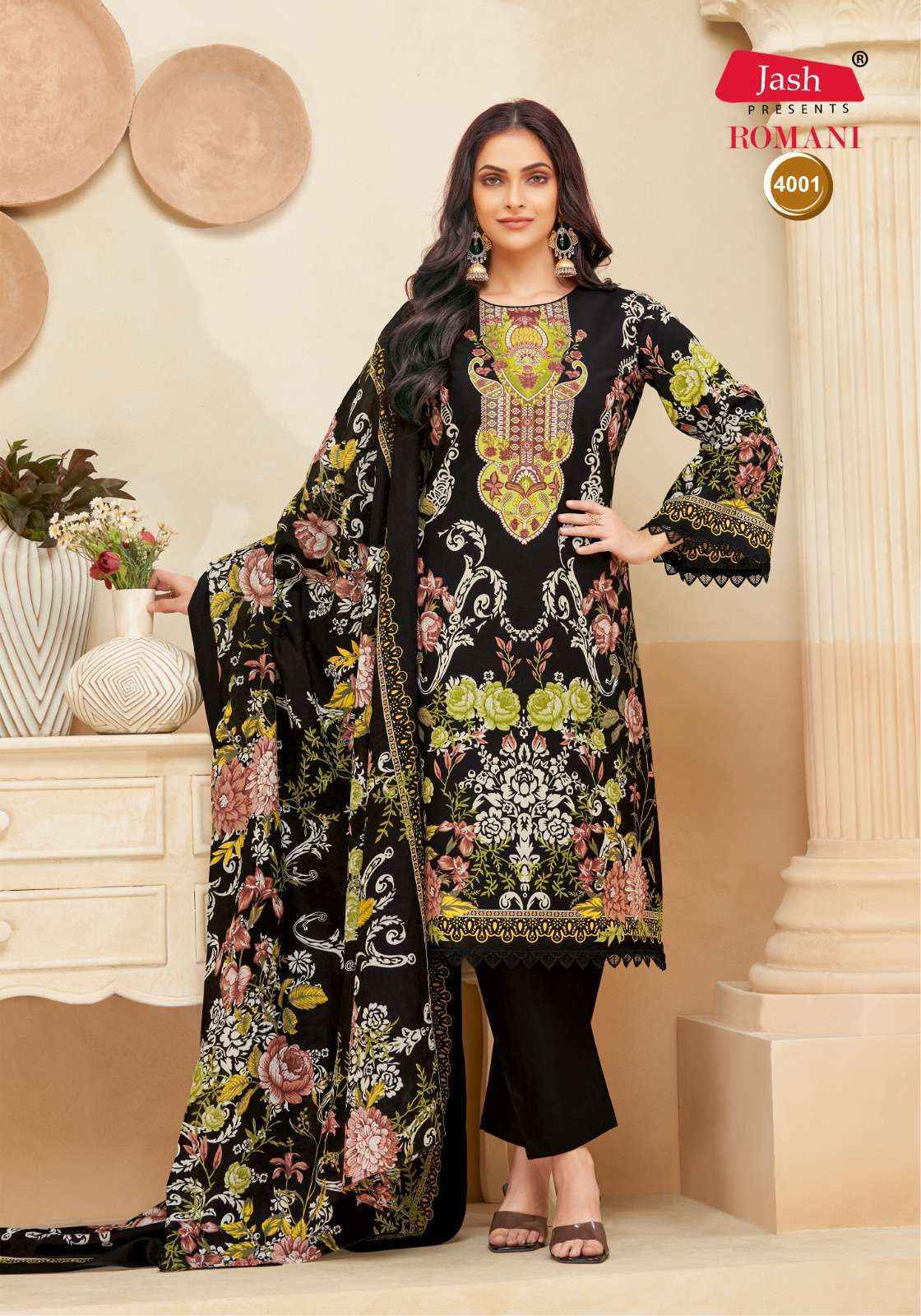 Jash Romani Vol 4 Cotton Dress Material Collection ( 8 Pcs Catalog )