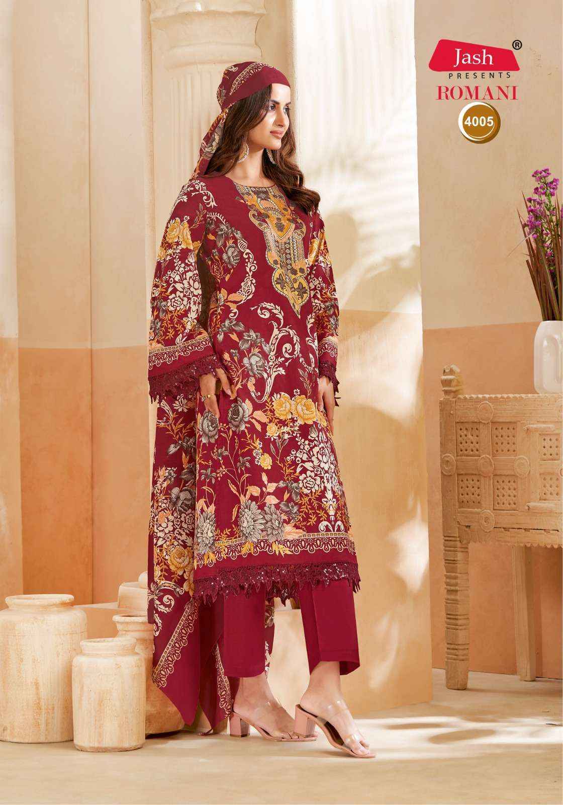 Jash Romani Vol 4 Cotton Dress Material Collection ( 8 Pcs Catalog )