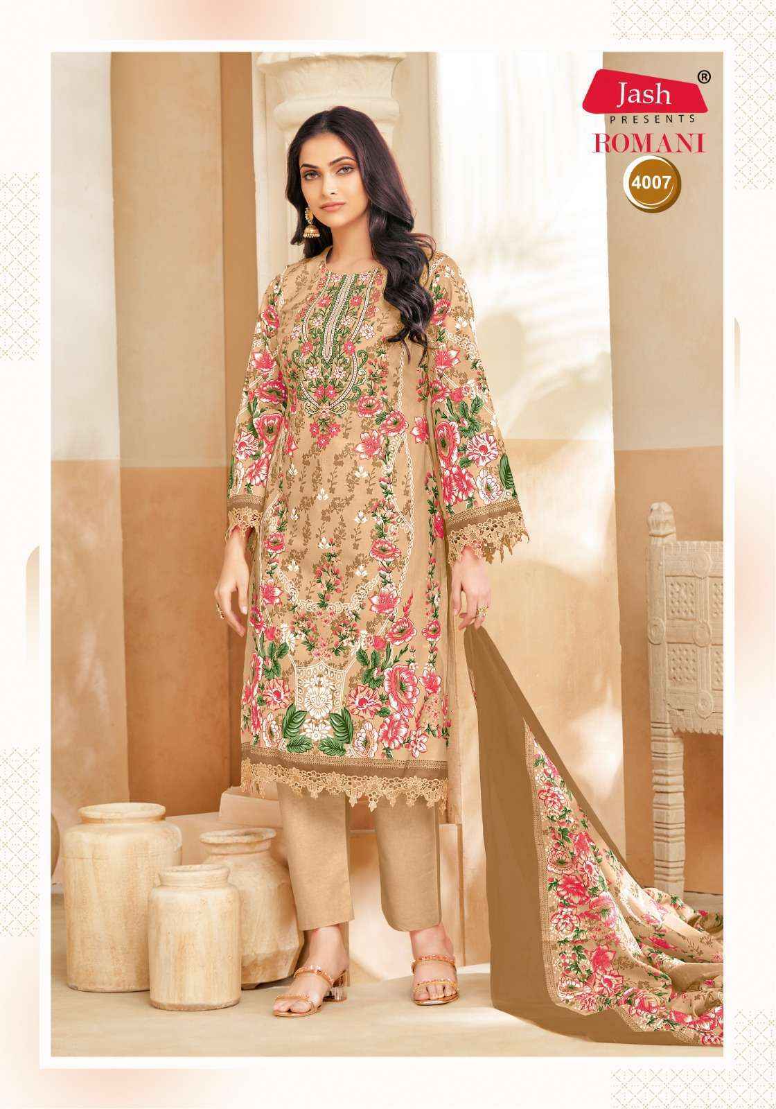 Jash Romani Vol 4 Cotton Dress Material Collection ( 8 Pcs Catalog )