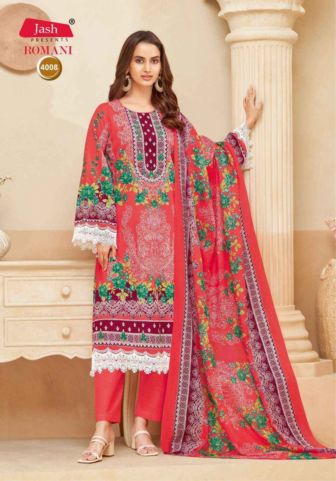 Jash Romani Vol 4 Cotton Dress Material Collection ( 8 Pcs Catalog )