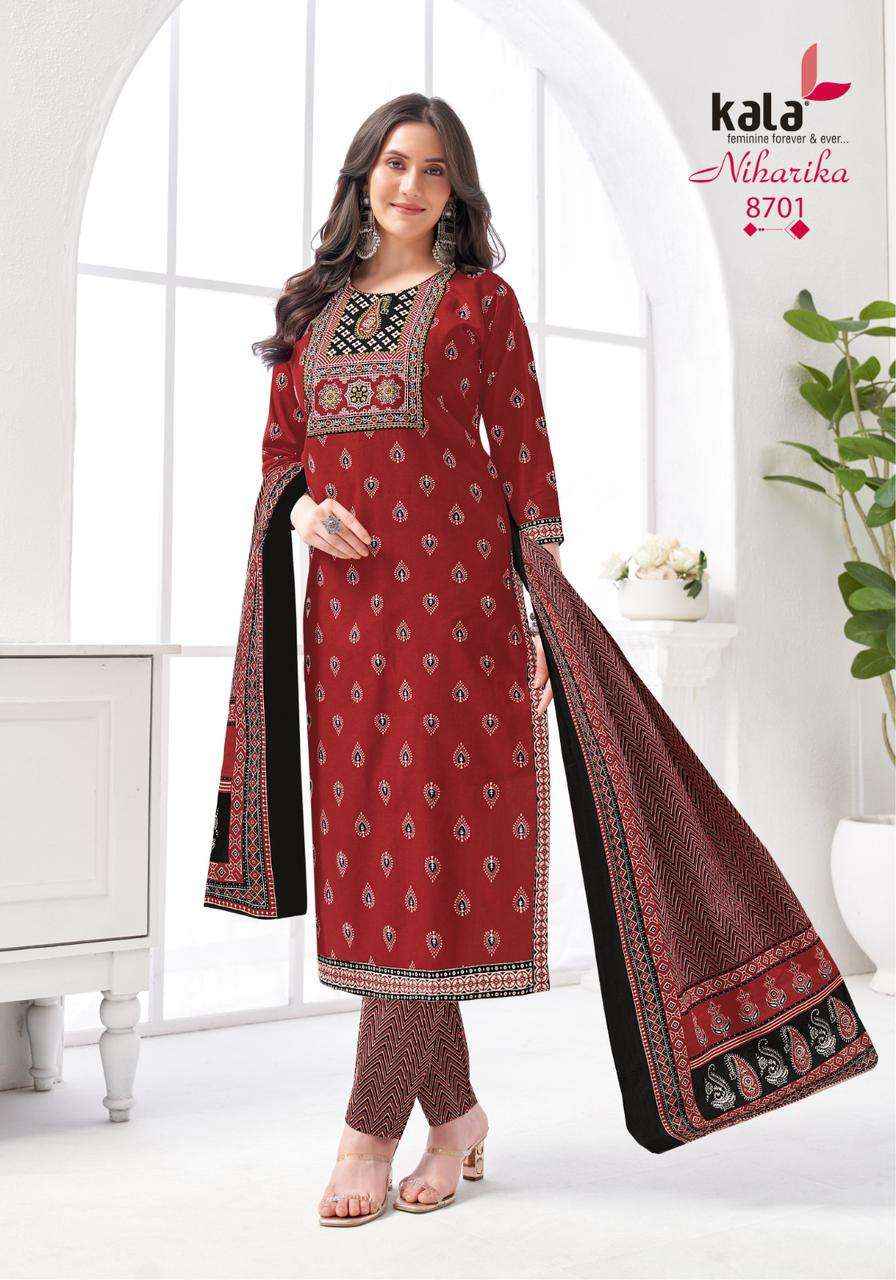 Kala Niharika Vol 5 Printed Pant Style Unstitch Cotton Suit Catalog Dealers