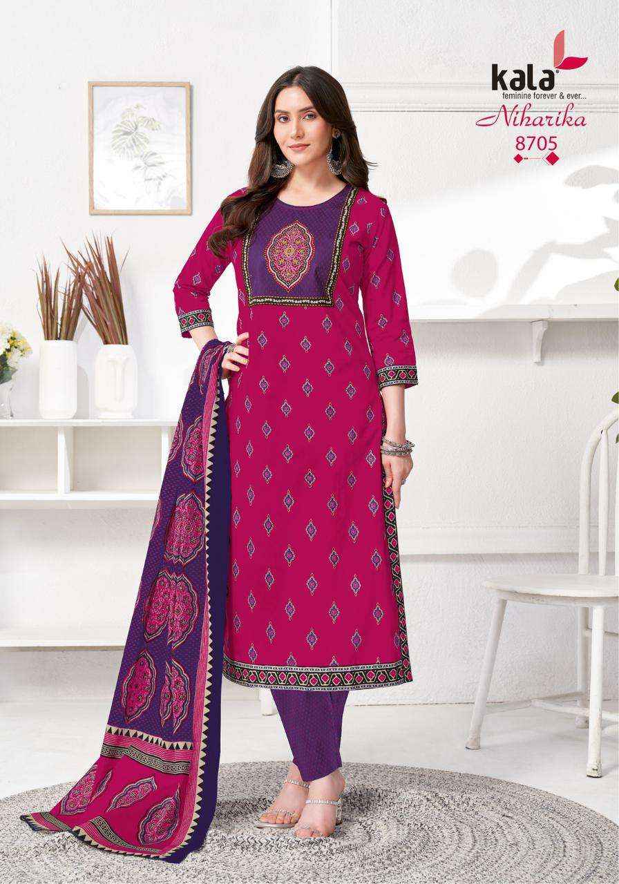 Kala Niharika Vol 5 Printed Pant Style Unstitch Cotton Suit Catalog Dealers