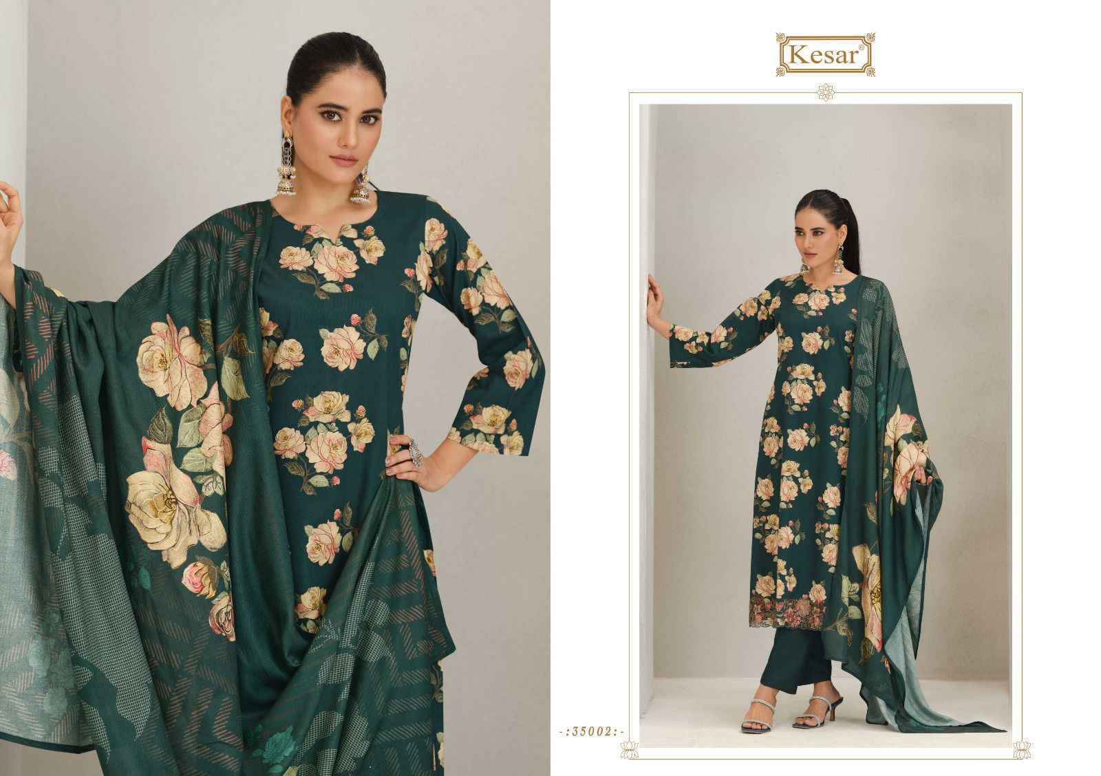 Kesar Vaani 35001 Viscouse Pashmina Dress Material Collection ( 3 Pcs Catalog )