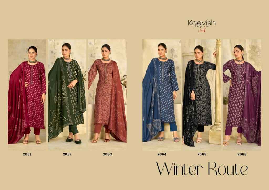 Kilory Trendz Winter Route Viscose Pashmina Dress Material Collection ( 6 Pcs Catalog )
